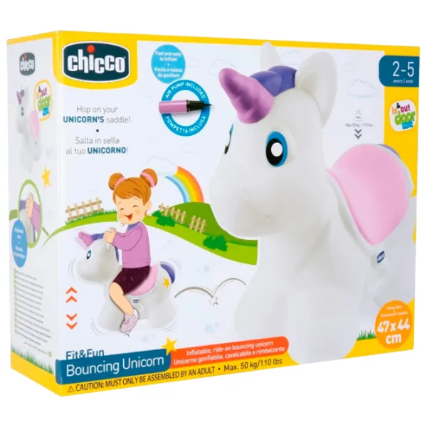  Прыгунки Chicco Unicorn (CT.222325) / Белый photo 6