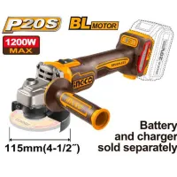 Шлифовальная машина INGCO CAGLI221153 Угловая / 1200 Вт / Желтый