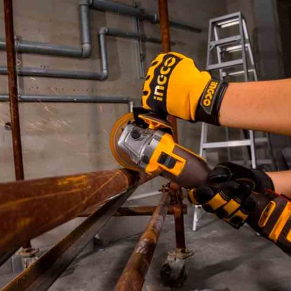 Шлифовальная машина INGCO CAGLI221153 Угловая / 1200 Вт / Желтый photo 4