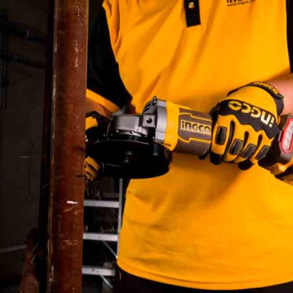 Шлифовальная машина INGCO CAGLI221153 Угловая / 1200 Вт / Желтый photo 5