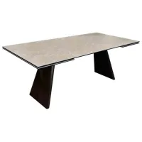 Masă de bucătărie extensibilă DecoPrim Endo Ceramică/ Gray