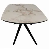 Masă de bucătărie extensibilă DecoPrim Chara Ceramică/ Beige