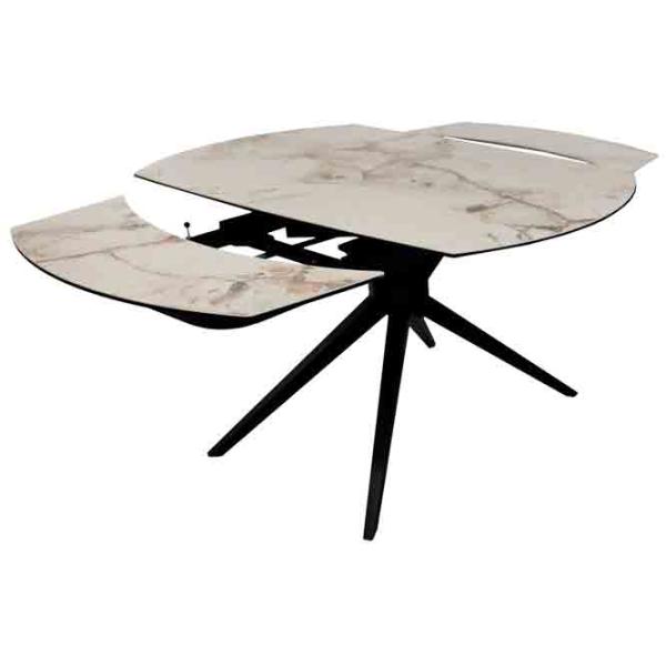 Masă de bucătărie extensibilă DecoPrim Chara Ceramică/ Beige photo 3