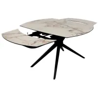 Masă de bucătărie extensibilă DecoPrim Chara Ceramică/ Beige photo 3