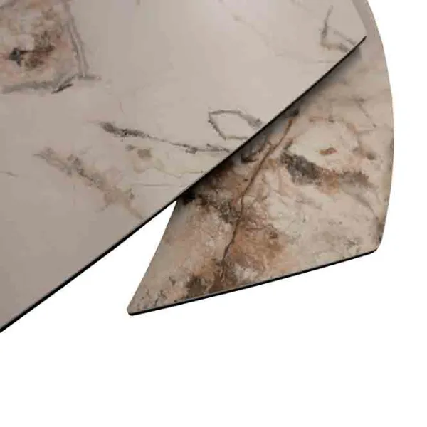 Masă de bucătărie extensibilă DecoPrim Chara Ceramică/ Beige photo 6