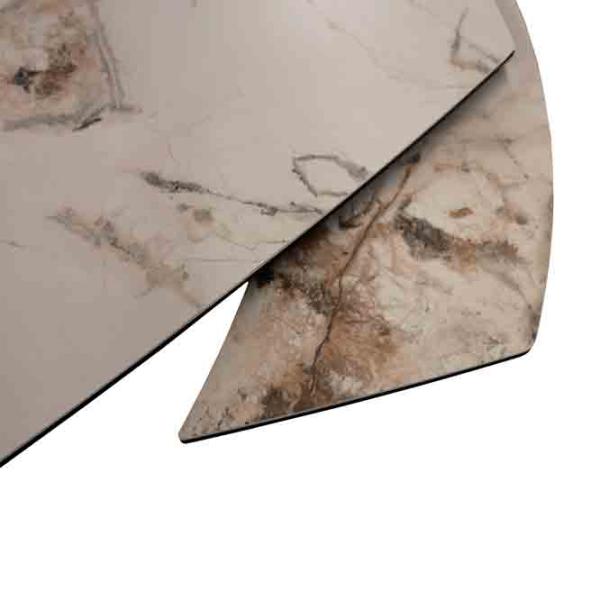 Masă de bucătărie extensibilă DecoPrim Chara Ceramică/ Beige photo 6