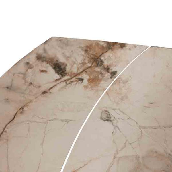 Masă de bucătărie extensibilă DecoPrim Chara Ceramică/ Beige photo 7