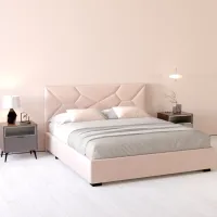 Кровать My-Style my-Nina 140 x 200 см / Фанера / Светло-розовый photo 5