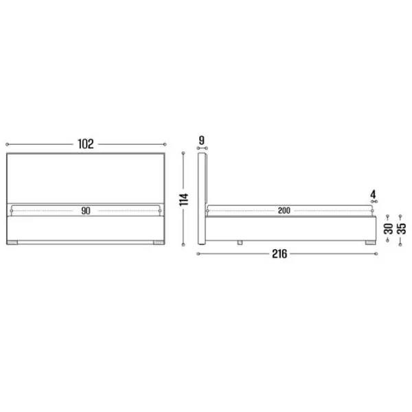 Кровать My-Style my-Luna 90 x 200 см / Фанера / Коричневый photo 8
