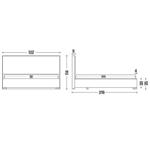 Кровать My-Style my-Luna 90 x 200 см / Фанера / Коричневый photo 8