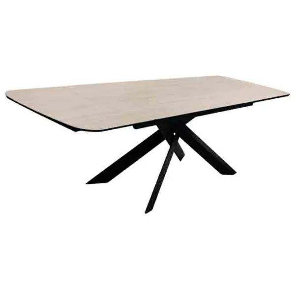 Masă de bucătărie extensibilă DecoPrim Carlos Ceramică/ Gray photo 2