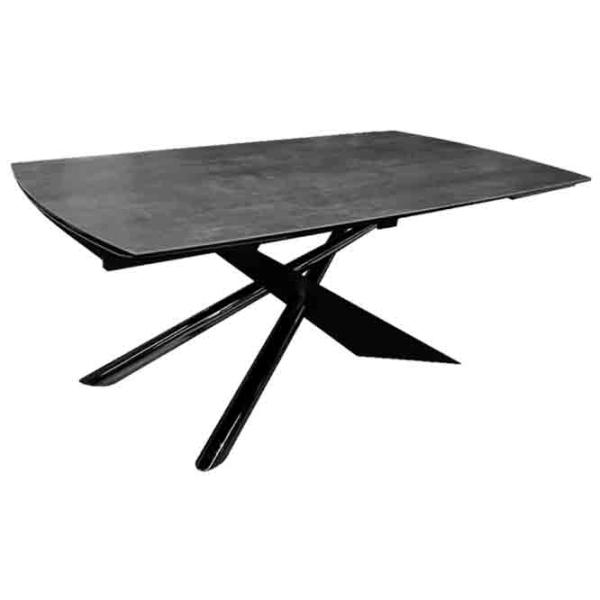 Masă de bucătărie extensibilă DecoPrim Cross Ceramică/ Black photo 1
