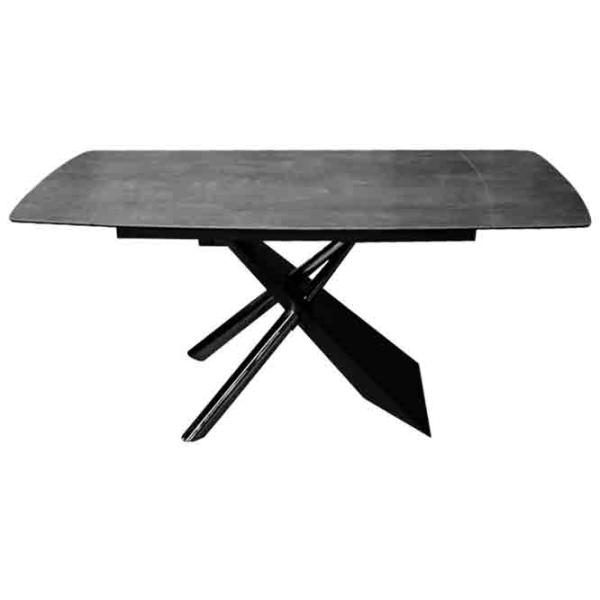 Masă de bucătărie extensibilă DecoPrim Cross Ceramică/ Black photo 2