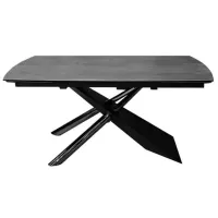 Masă de bucătărie extensibilă DecoPrim Cross Ceramică/ Black photo 3
