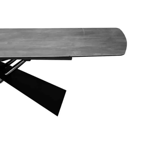 Masă de bucătărie extensibilă DecoPrim Cross Ceramică/ Black photo 4