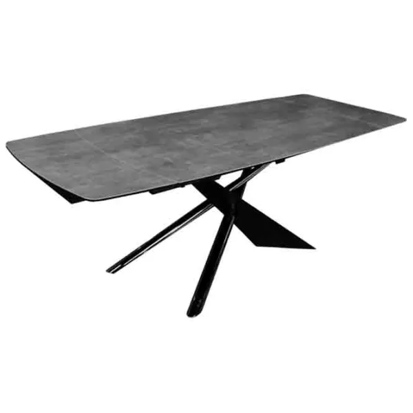 Masă de bucătărie extensibilă DecoPrim Cross Ceramică/ Black photo 5