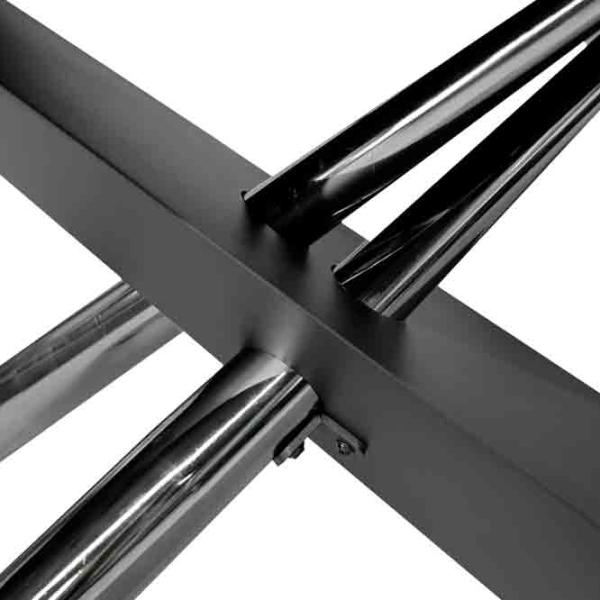 Masă de bucătărie extensibilă DecoPrim Cross Ceramică/ Black photo 8