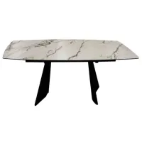 Masă de bucătărie extensibilă DecoPrim Burro Ceramică/ White photo 2
