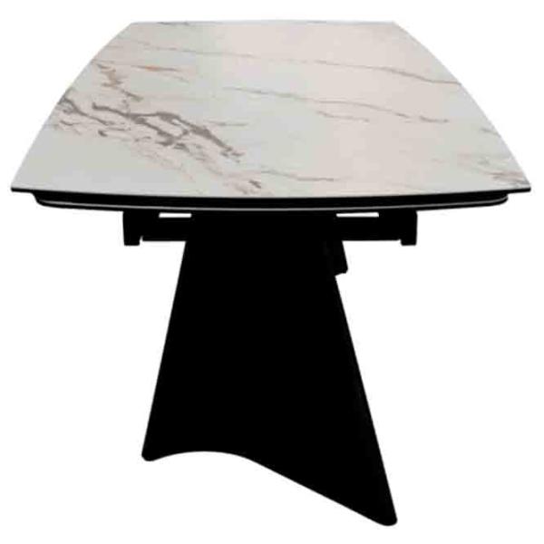 Masă de bucătărie extensibilă DecoPrim Burro Ceramică/ White photo 5