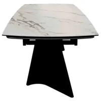 Masă de bucătărie extensibilă DecoPrim Burro Ceramică/ White photo 5