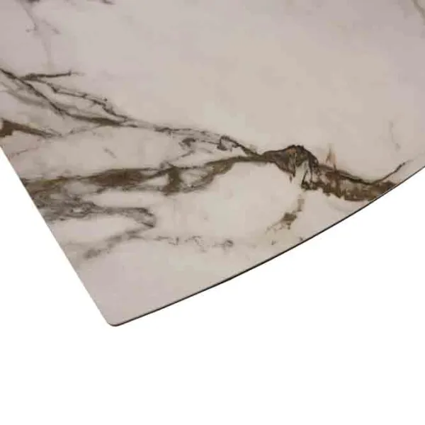 Masă de bucătărie extensibilă DecoPrim Burro Ceramică/ White photo 6