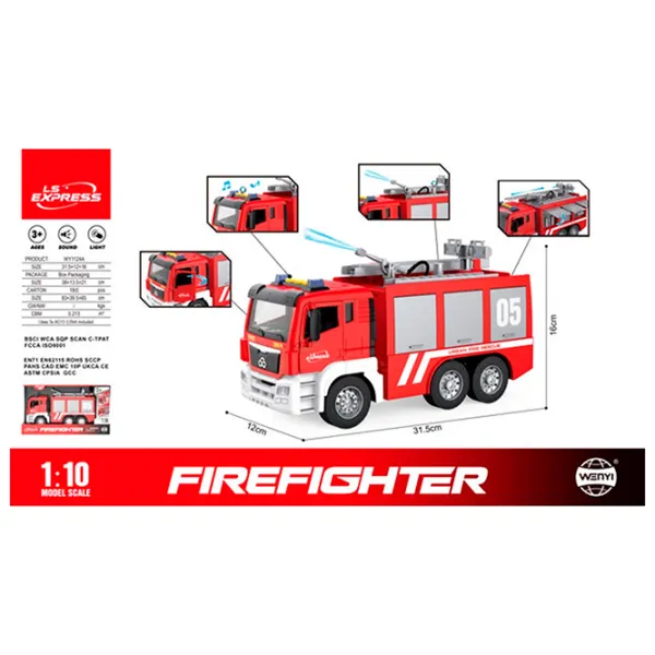 Camion Wenyi Firefighter WY1124A  / / White Red photo 4