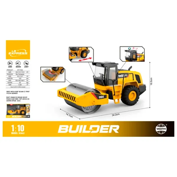 Buldozer Wenyi Builder WY1104A  / / Red Yellow photo 6