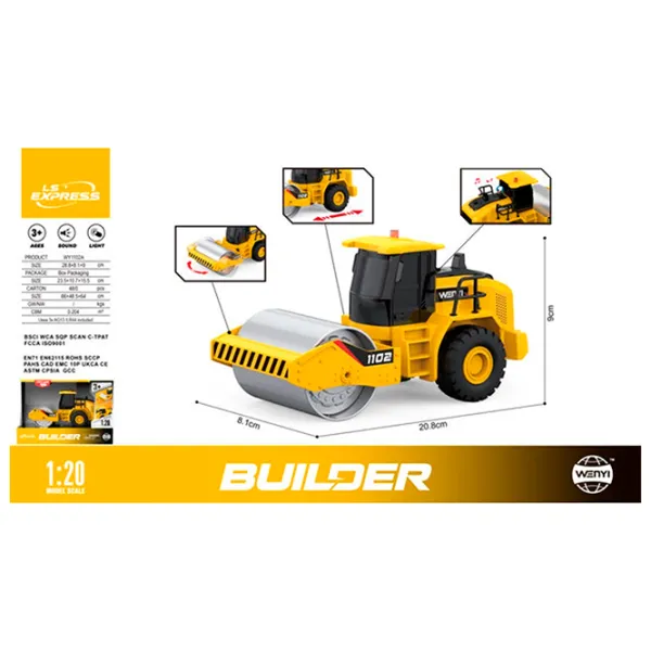 Buldozer Wenyi Builder WY1102A  / / Red Yellow photo 6