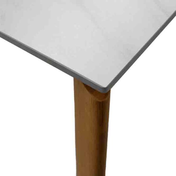 Masă de bucătărie extensibilă DecoPrim Blade Ceramică/ White photo 4