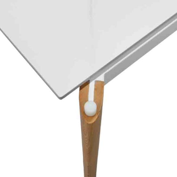 Masă de bucătărie extensibilă DecoPrim Blade Ceramică/ White photo 5