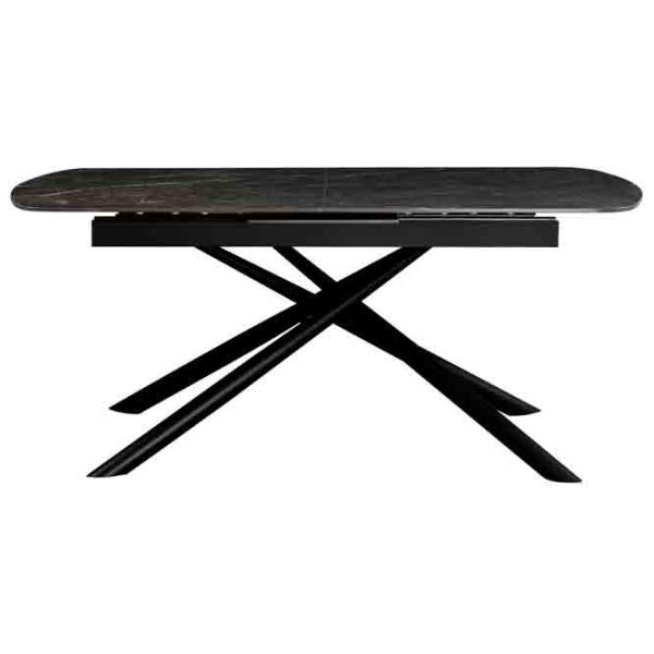 Masă de bucătărie extensibilă DecoPrim Antila Ceramică/ Black photo 1