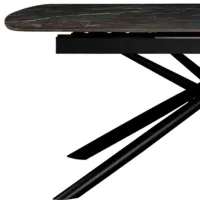 Masă de bucătărie extensibilă DecoPrim Antila Ceramică/ Black photo 2