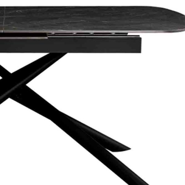 Masă de bucătărie extensibilă DecoPrim Antila Ceramică/ Black photo 3