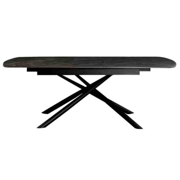 Masă de bucătărie extensibilă DecoPrim Antila Ceramică/ Black photo 4