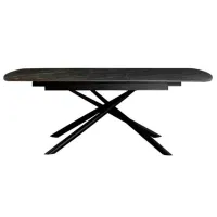 Masă de bucătărie extensibilă DecoPrim Antila Ceramică/ Black photo 4