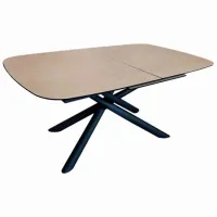 Masă de bucătărie extensibilă DecoPrim Velma Ceramică/ Stejar Sonoma