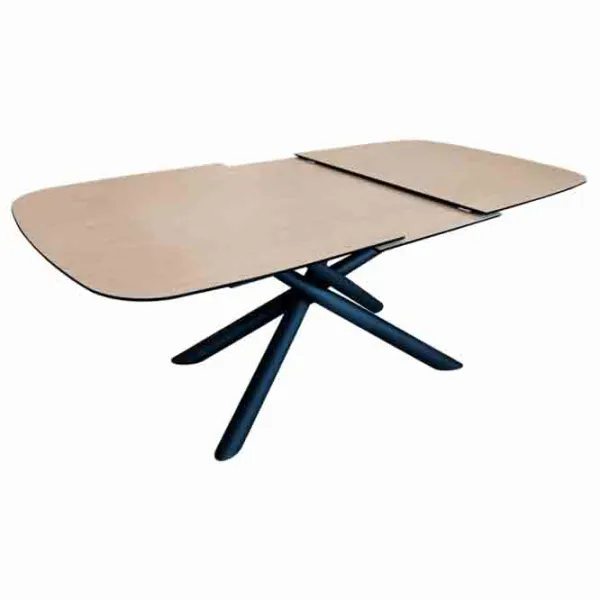 Masă de bucătărie extensibilă DecoPrim Velma Ceramică/ Stejar Sonoma photo 2