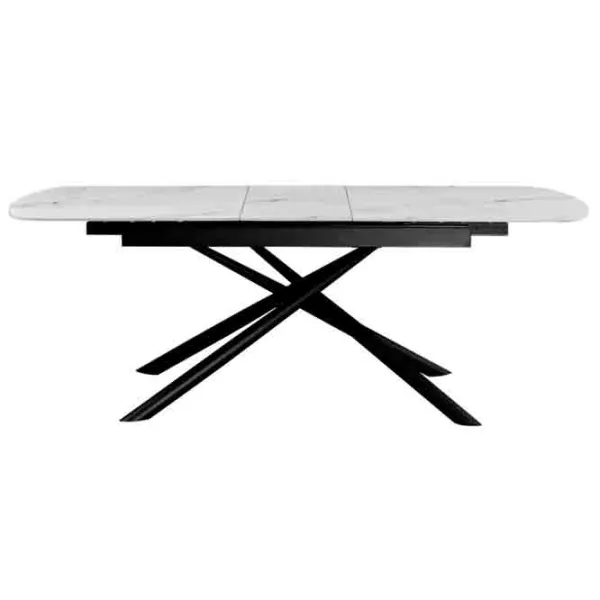 Masă de bucătărie extensibilă DecoPrim Antila Ceramică/ White photo 2