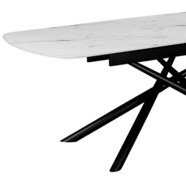 Masă de bucătărie extensibilă DecoPrim Antila Ceramică/ White photo 4