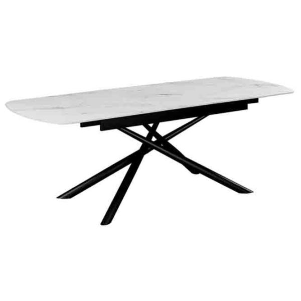 Masă de bucătărie extensibilă DecoPrim Antila Ceramică/ White photo 5