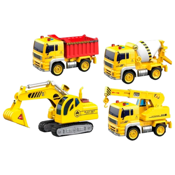 Комплект машин Wenyi Builder WY510-4  / / White Желтый photo 1