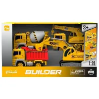 Set de mașini Wenyi Builder WY510-4 / / White Yellow photo 4