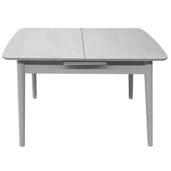 Masă de bucătărie extensibilă DecoPrim Granna Ceramică/ White photo 2