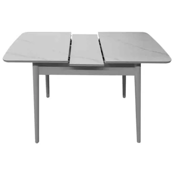 Masă de bucătărie extensibilă DecoPrim Granna Ceramică/ White photo 5