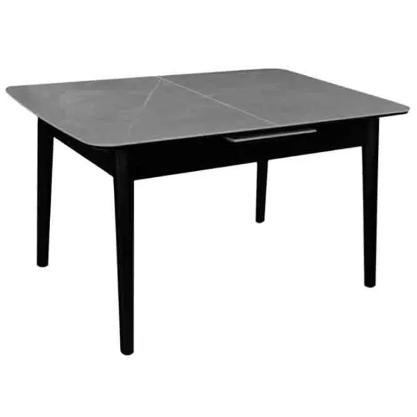 Masă de bucătărie extensibilă DecoPrim Granna Ceramică/ Black photo 1