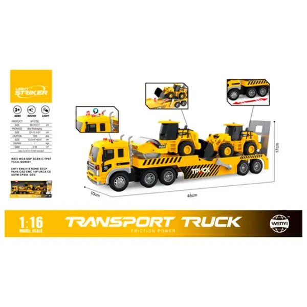Camion Wenyi Transport Truck WY578C  / / White Yellow photo 4