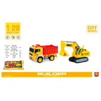 Set de mașini Wenyi Builder WY570C / / Red Yellow photo 5