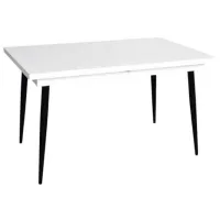 Masă de bucătărie extensibilă Evelin DT 433-3B PAL/ White