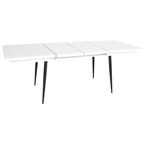 Masă de bucătărie extensibilă Evelin DT 433-3B PAL/ White photo 2