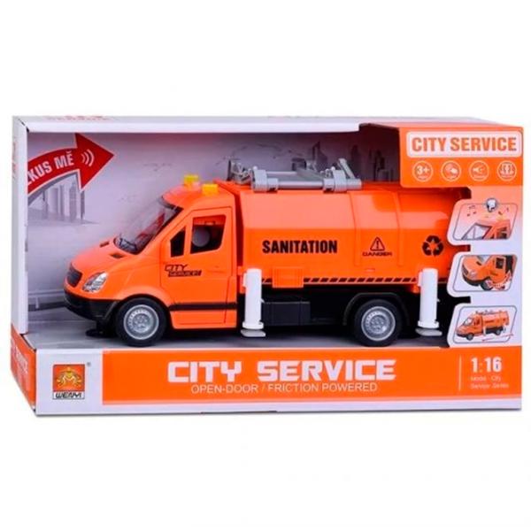 Mașină Wenyi City Service WY592B  / / White Red photo 6